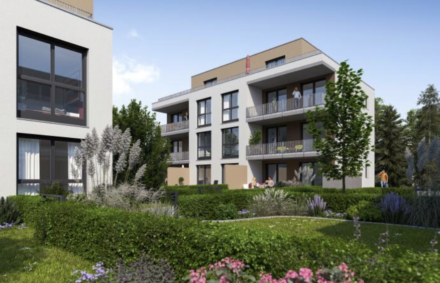 Neubau Wohnanlage mit 6 Häusern und 48 Wohnungen in Zirndorf zu verkaufen